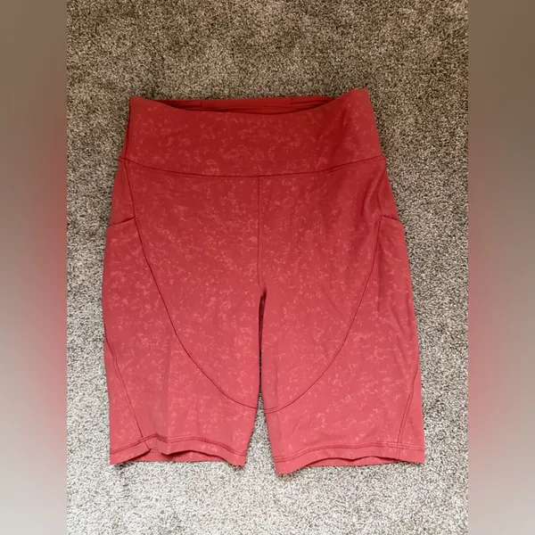 Lululemon Track and Train Short 8" *Embossed in Speckle Emboss Soft Cranberry 6 - Image 3