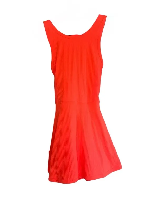 NWOT Free People Movement Kiss My Ace Tennis Dress Neon Coral XS - Image 6