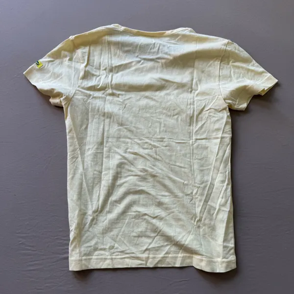 Vintage McKay Yellow Cotton Basic Tee - Image 2
