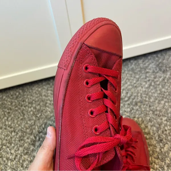 Converse Chuck Taylor‎ All Star Classic All Red Rare Sneakers Women’s Size 8 - Image 10