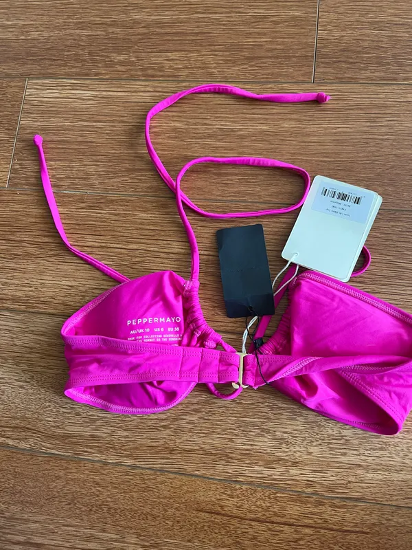 Peppermayo Exclusive - Lush Life Bikini Top - Magenta - Image 3