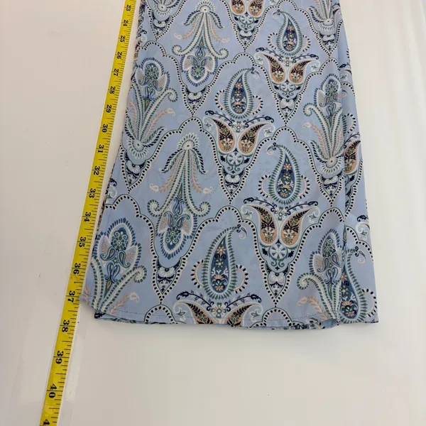 ONeill Womens S Blue Paisley V-Neck Spaghetti Strap Midi Dress Boho Beach Travel - Image 5