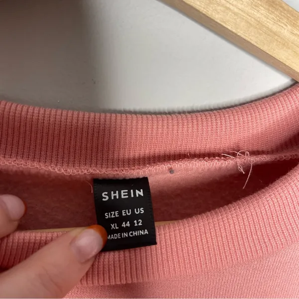 SHEIN ‘Enjoy the Little Things’ Crewneck Pink Pullover (X-Large) - Image 5
