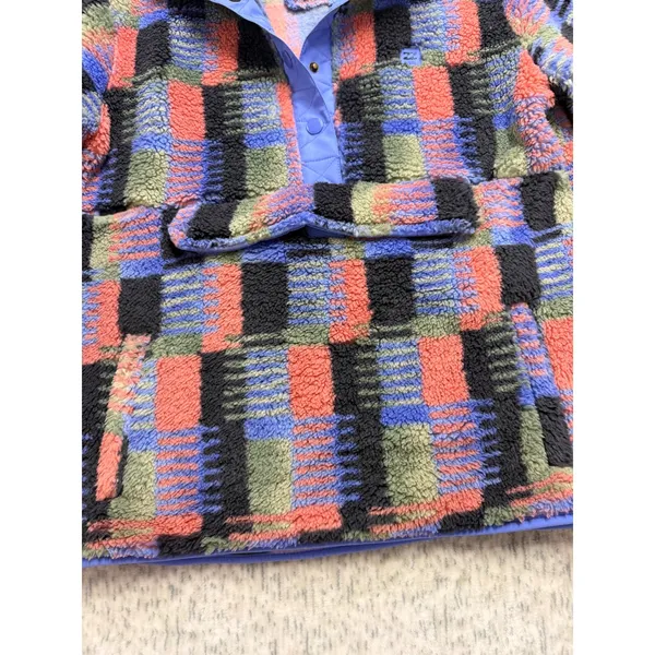 Billabong Adventure Division Switchback Pullover Fleece Multicolor Plaid Women S - Image 6