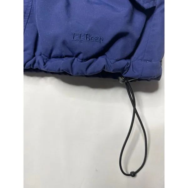 Vintage L.L. Bean 80's jacket fully thinsulate lined hidden hood in navy size XL - Image 7