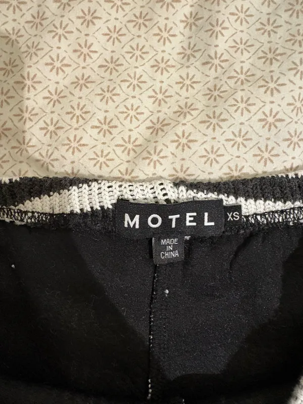 Motel Rocks Striped Knit Shorts - Image 2