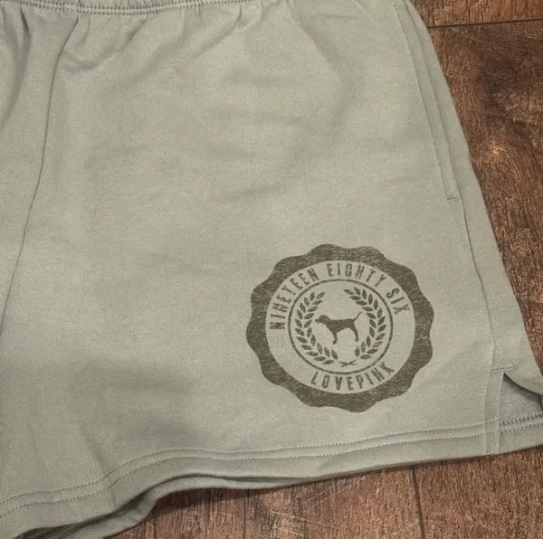 Victoria’s Secret PINK Green Lounge Shorts Sz S NWT Athleisure Casual Shorts - Image 3