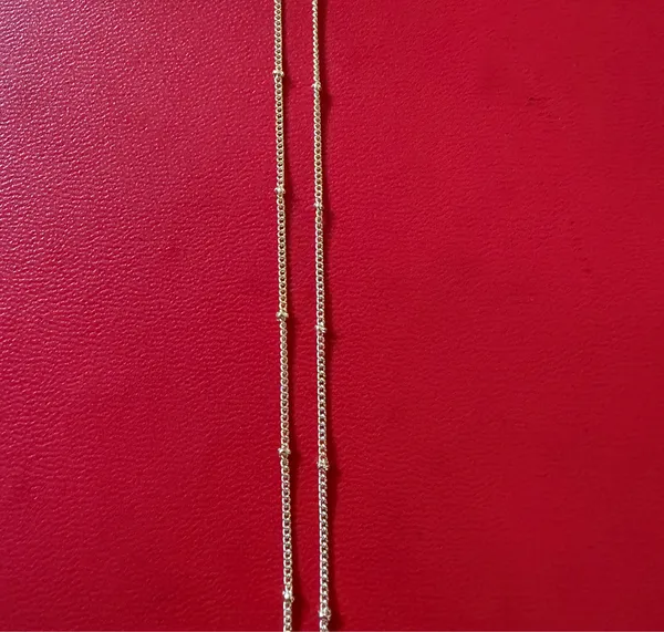 14k gold plated necklace 18 inch - Image 2