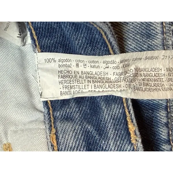 Zara Blue Denim Cargo Micro Mini Skirt Utility Pocket‎ Size Large Festival Y2K - Image 5