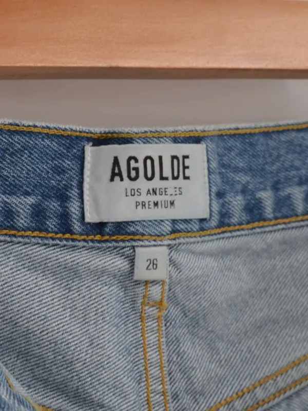 AGOLDE Micah Short Swapmeet Distressed Denim Cutoff Shorts Size 26 - Image 5