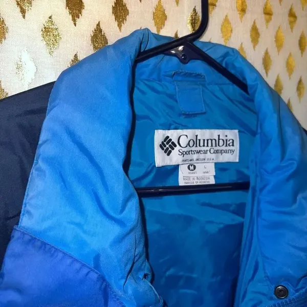 Columbia vintage jacket ski outdoor camping coat blue women’s size M - Image 4