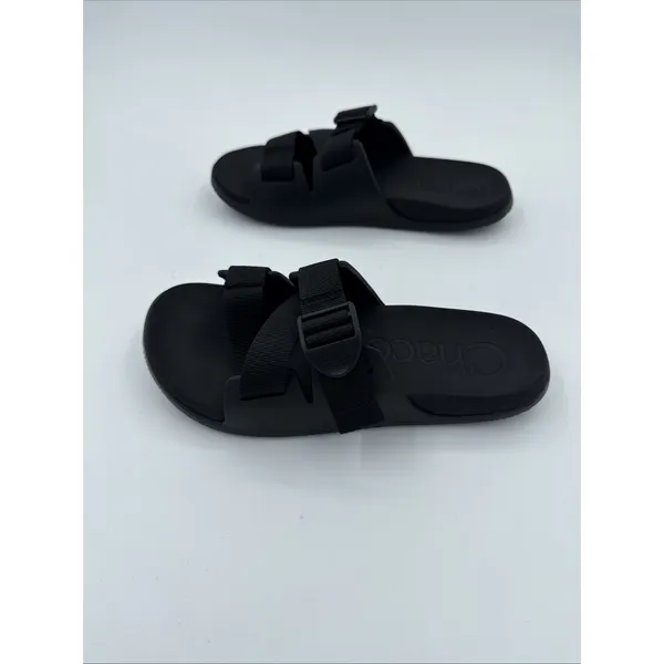 Chaco Chillos Slide Sandals Women's Size 7 Black Adjustable Straps Hiking Walk - Image 4