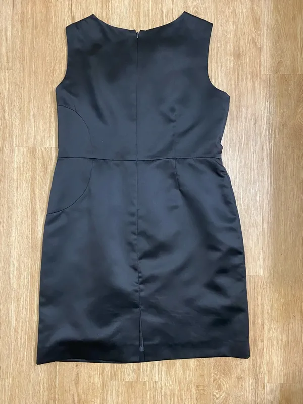 Preston & York Black Dress with Gold Beaded Neckline - Image 2