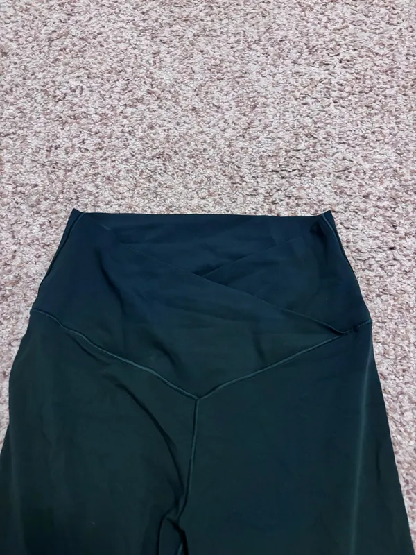 Green Aerie Flare Leggings Crossover - Image 2