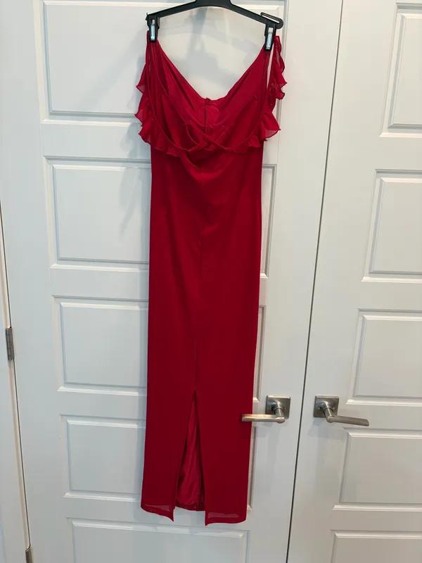 Shein Red Ruffle Dress  - Image 5