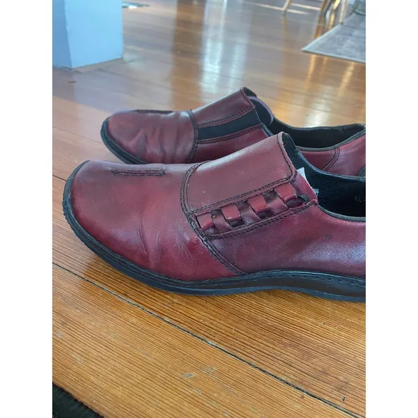 Rieker Antistress Red Leather Elastic Side Women’s Shoes‎ Size EU 39 / US 8.5 - Image 4