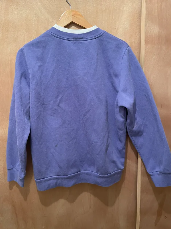 Bon Worth Women's size medium Purple Cat Book Theme Sweat Shirt - Image 6