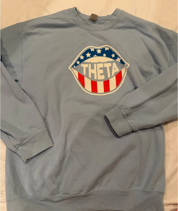 Blue Kappa Alpha Theta Crewneck - Image 2