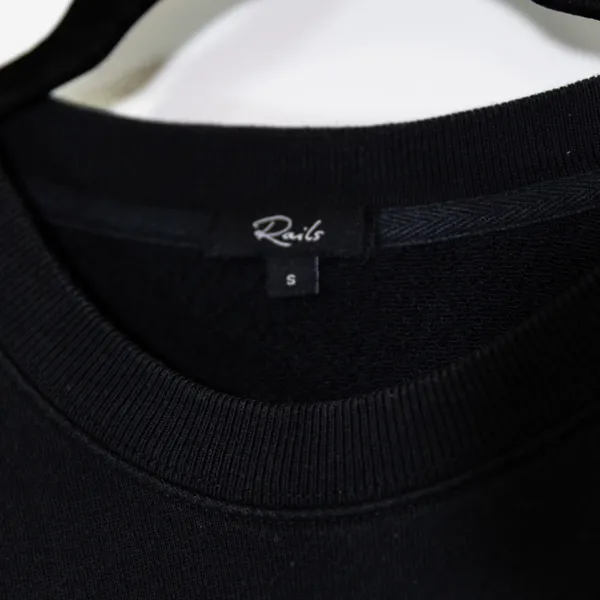 Rails Ramona Embroidered Star Print Cotton Modal Crew Neck Sweatshirt Sweater S - Image 2