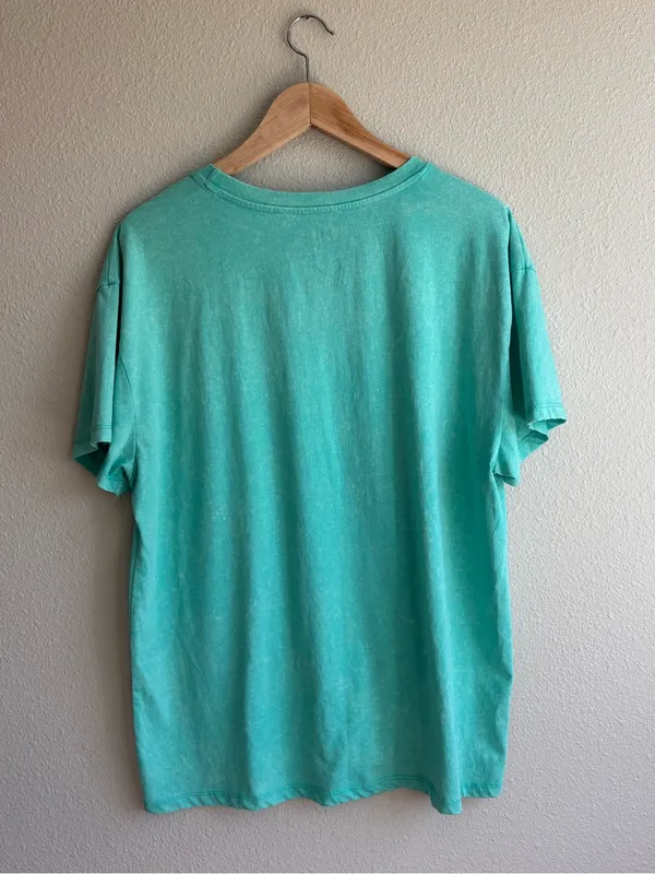 Malibu Tennis Graphic Tee - Turquoise - Image 4