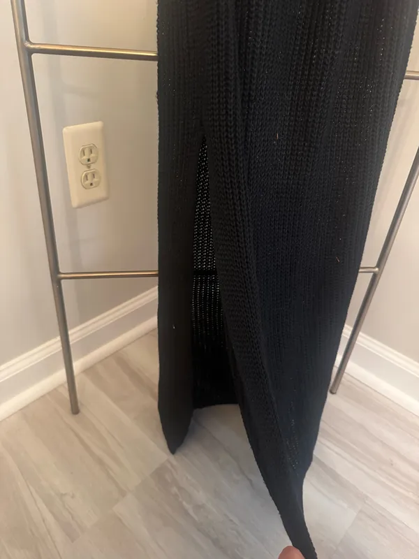 Black Crochet Halter Cover up - Image 4
