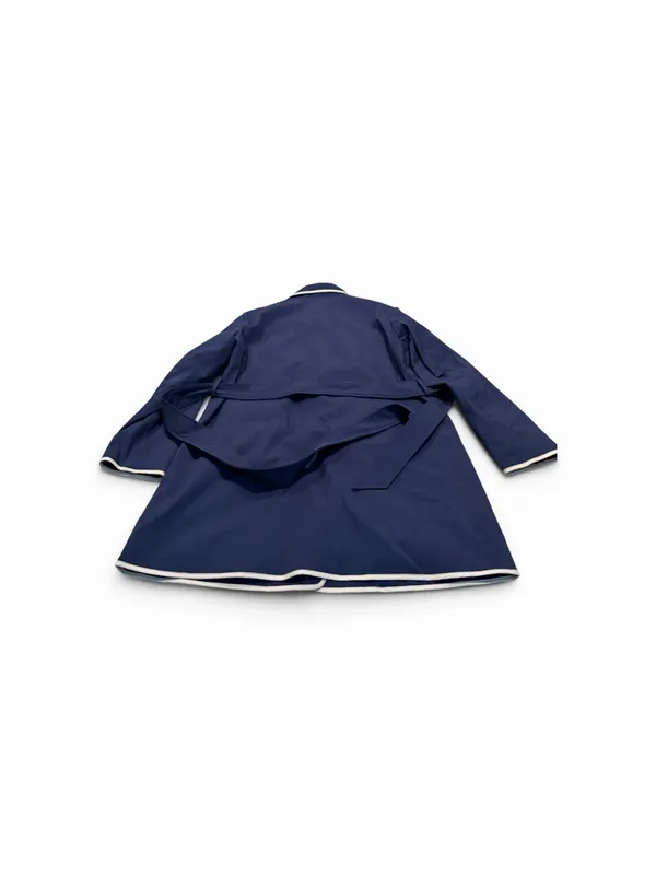 DENNIS BASSO navy water resistant trench - Image 5