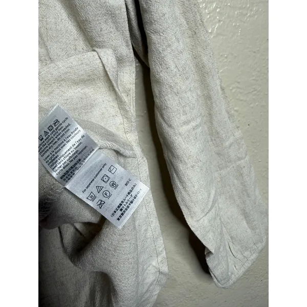 Barefoot Dreams Linen Blend Blouse & Pants Set size S NWT He Bisque - Image 9