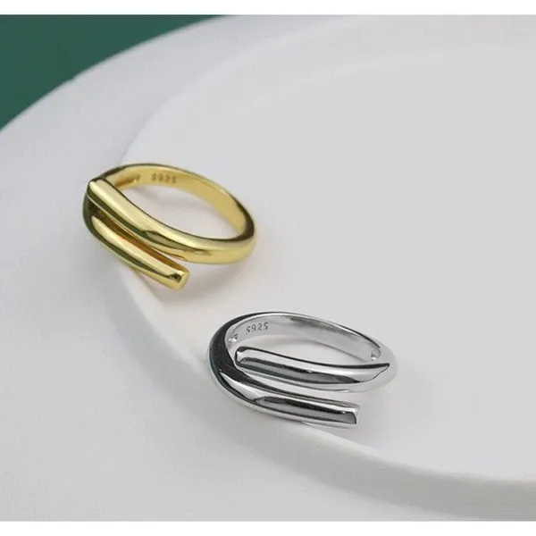 Boutique Unisex Solid Wrap‎ 925 Sterling Silver Band Ring, Adjustable - Image 11