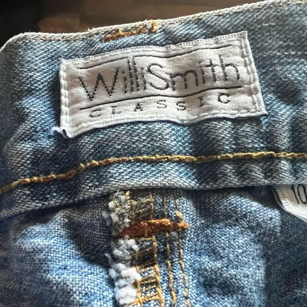 Willi Smith Blue Jean Shorts with Frayed Hem - Image 3