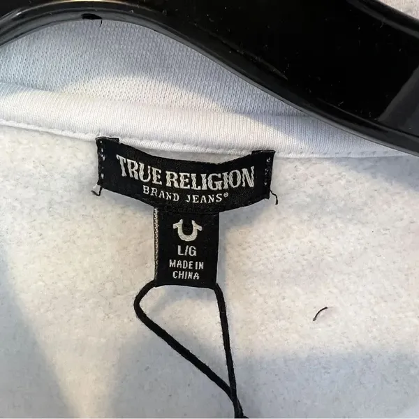 True Religion Flock Mock neck pullover large - Image 4