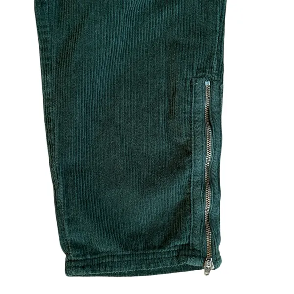 EUC Free People London Calling Moto Corduroy Pants Pine Green Size 29 - Image 9