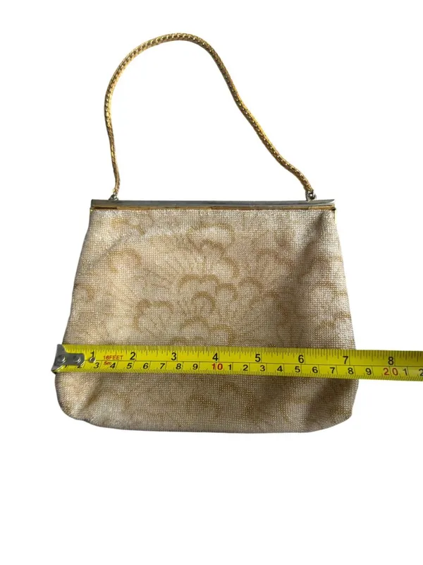 WALBORG Vintage Gold Rhinestone Cocktail Clutch Bag - Image 2