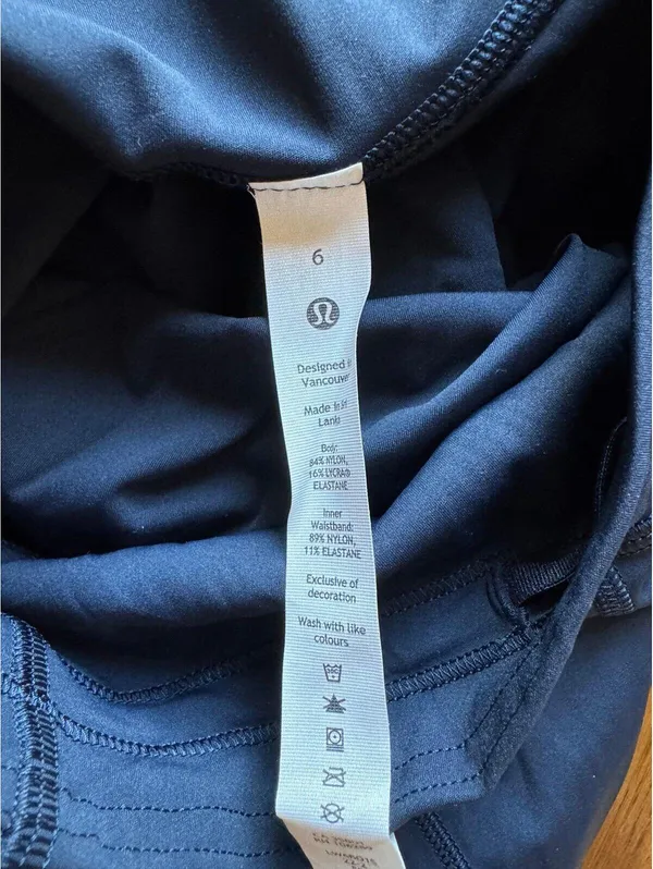 Lululemon Base Pace High Rise 23” True Navy Size 6 NWT - Image 6