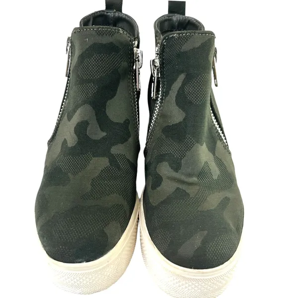 Steve Madden Wedgie Camo Platform Sneaker Bootie High Top Wedge Womens‎ 7M - Image 5