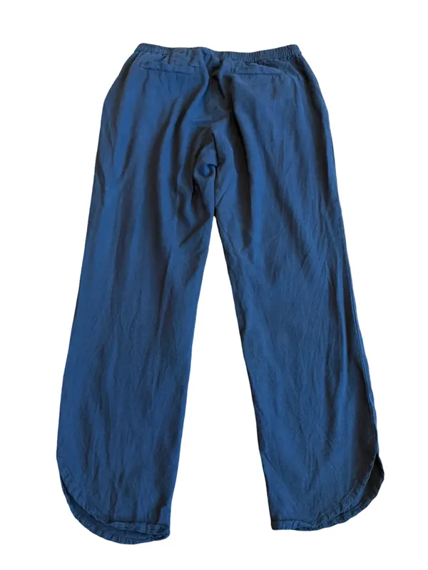 Marine Layer Navy Blue Pull-On Pants Cropped Length Stretch Casual Size Small - Image 7