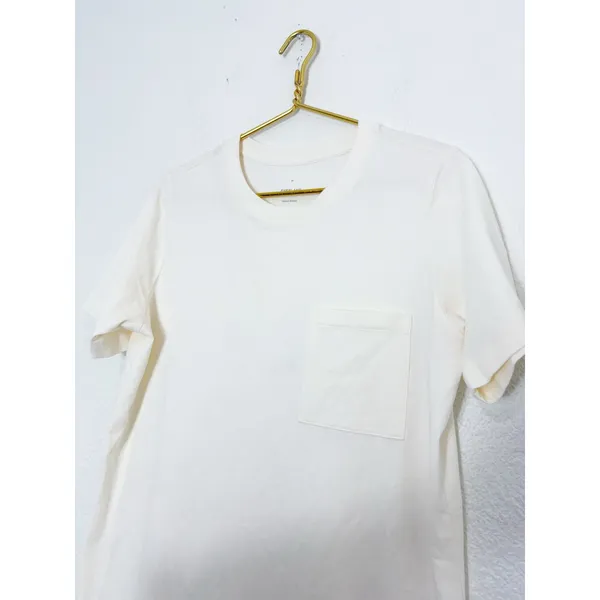 Everlane The Organic Cotton Weekend Tee Dress Size Medium Cream Lightweight - Image 8