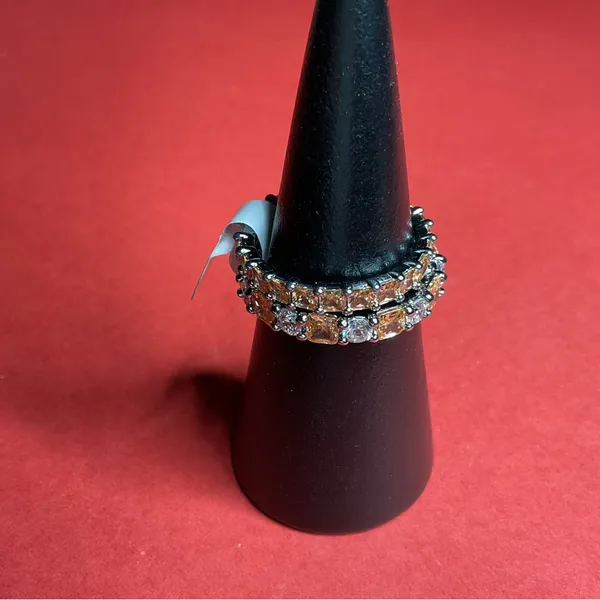 Bomb Party RBP8424 “Paint The Town” Lab Created Topaz on Hematite Sz 10 Ring NWT - Image 5