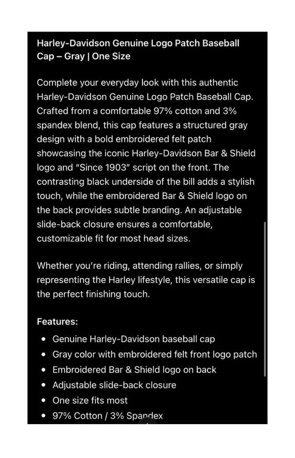 Harley-Davidson Hat - Image 8