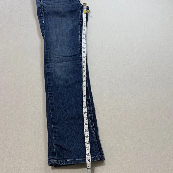 Ariat Indigo Straight Leg Jeans with Embroidered Back Pockets - Image 8