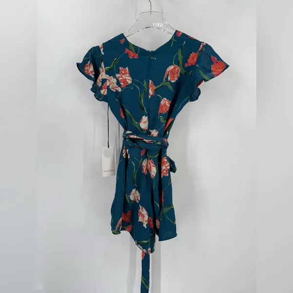Privacy‎ Please Goodwin Romper Teal Floral Revolve size xs NWT - Image 5