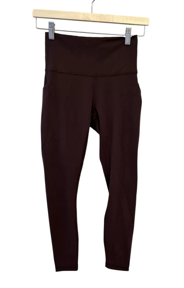 NWT Lululemon Wunder Train High-Rise Tight with Pockets 25" size 8 Espresso - Image 4