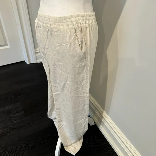 Garage Off White Linen Pants - Image 2