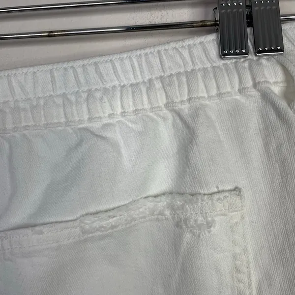 Aerie Daydream Distressed Comfy Denim Jean Shorts cutoffs White plus XXL 20 - Image 9