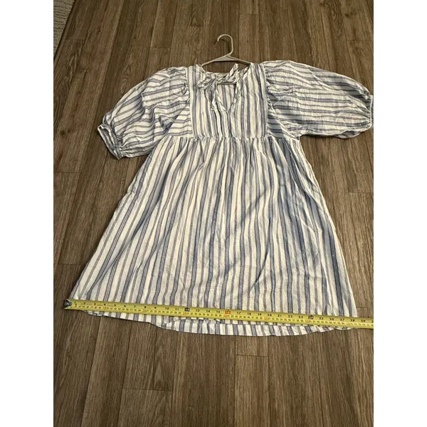 Universal Threads Women's Puff Sleeve Mini Striped‎ Dress Size S - Image 11