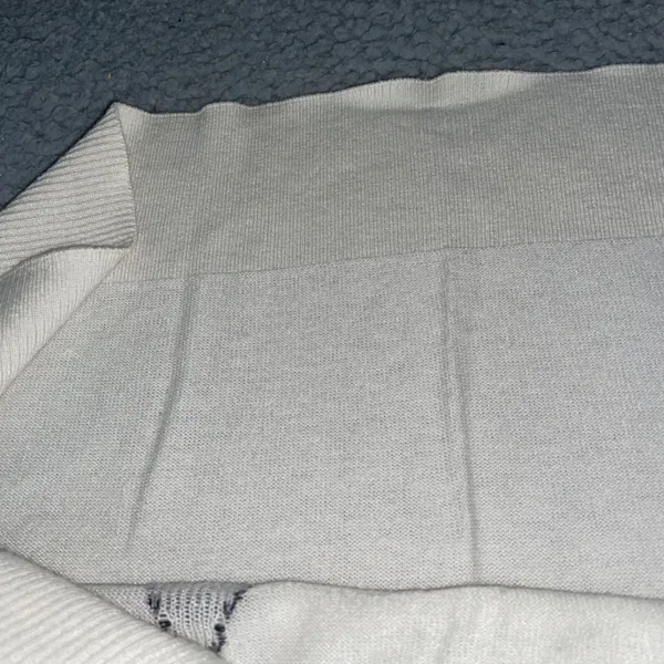 Laurie Felt Sweater‎ Women Large Cashmere Blend Heart V Neck Long Sleeve - Image 10