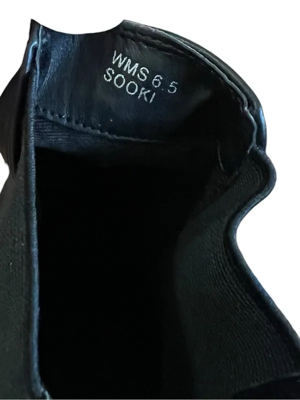 Dolce Vita Sooki Black Vegan Leather Chunky Lug Sole Chelsea Boots Womens Sz 6.5 - Image 8