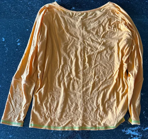 Trina Turk Women’s Lightweight Orange Long Sleeve Top - Image 2