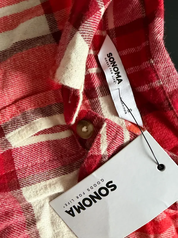Somona red flannel shirt - Image 3