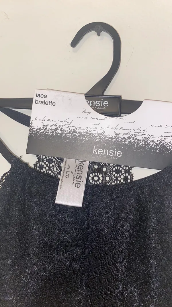 Kensie Lace Black Bralette - Image 3