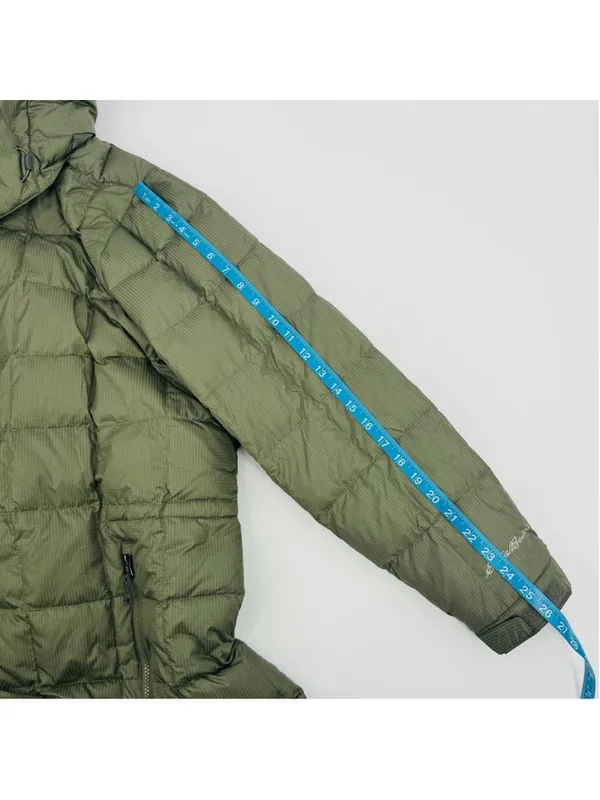 Eddie Bauer Altamira Down Parka 2X Green Quilted Hooded Long Coat - Image 10